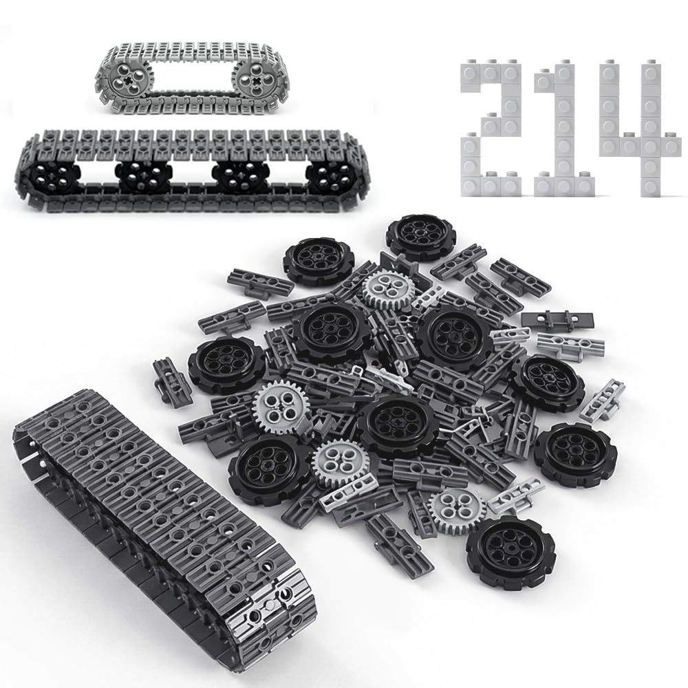Amazon.com: 214PCS Technical Tank Track & Wheel Set Treads Chain