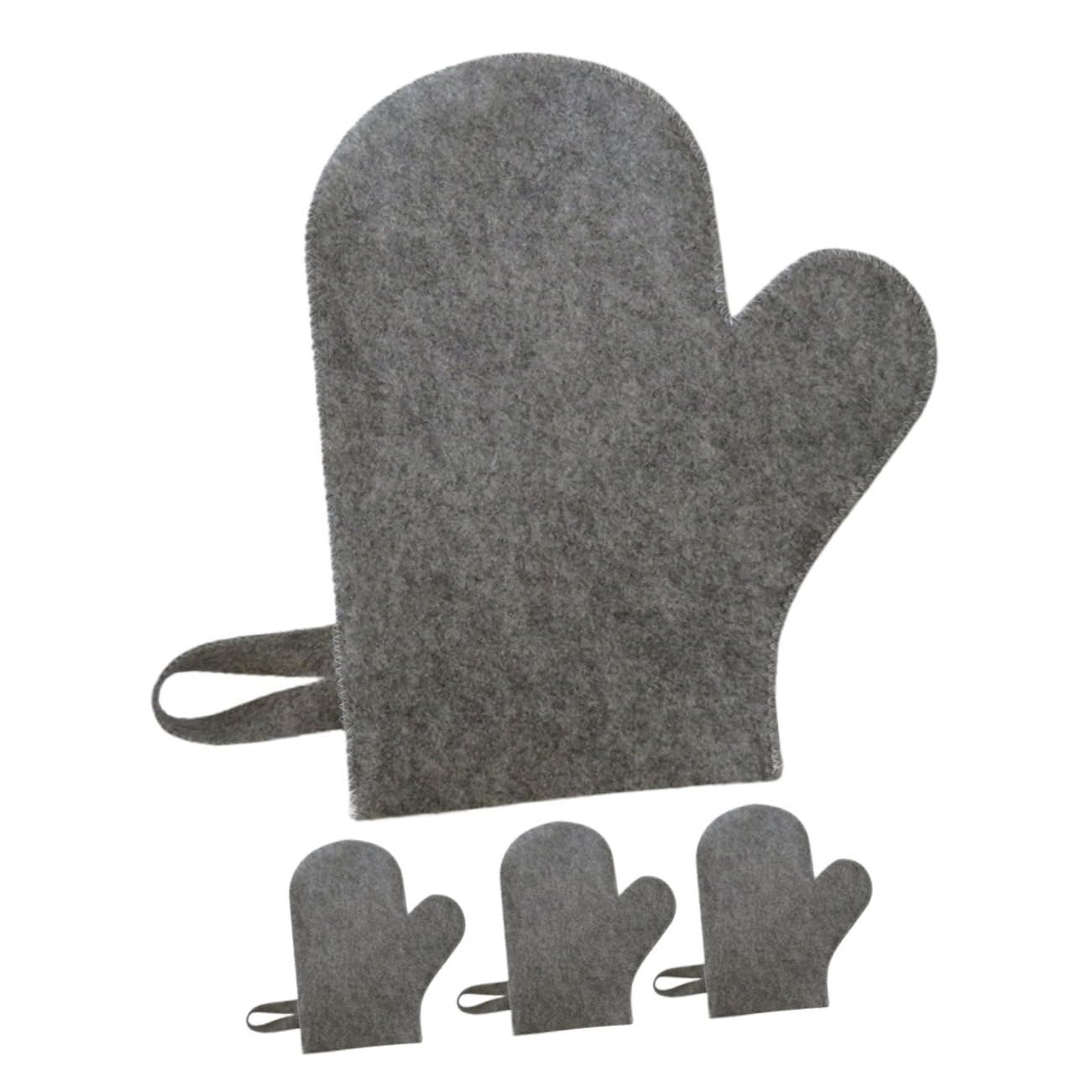HAKIDZEL Comfortable Sauna Mittens Gloves for Loofah Washing Gloves Shower Exfoliate Water Absorbing