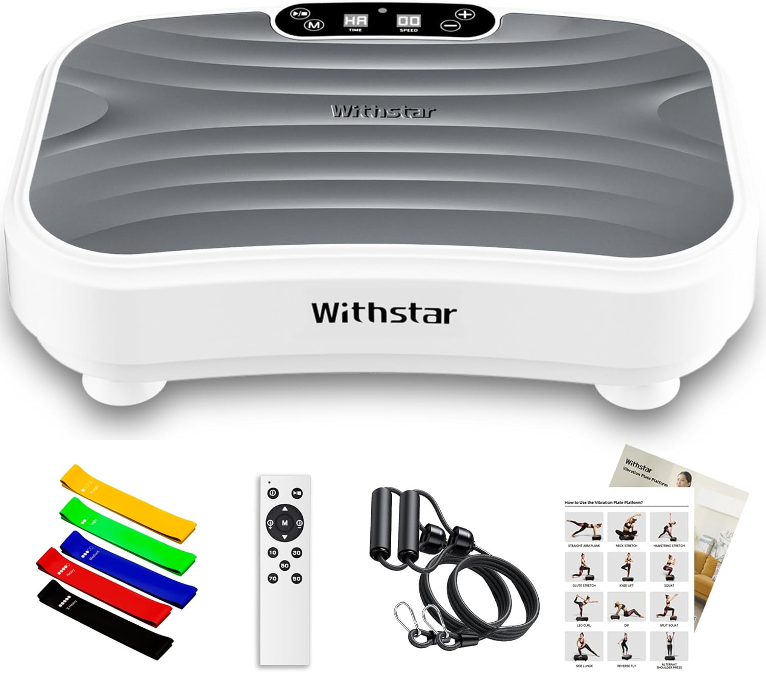 Vibration Plate Exercise Machine Power Waver Vibration Plate Platform for Lymphatic Drainage Whole Body Vibration Plate Machine Helps