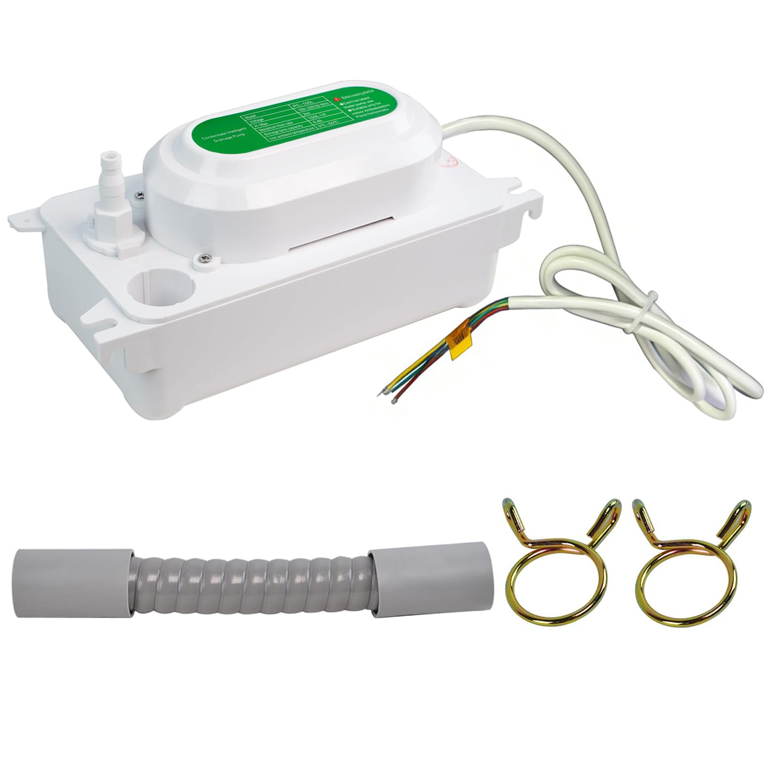 Veltros Multicolor Condensate Pumping Automatic Hvac Lift Removal Drain 100L / H With 600Ml For Dehumidification 100‑230V Air Conditioning Low Hvac Fan