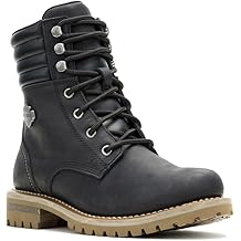 女式 Gynger 蕾丝 6 英寸黑色摩托车靴 D84843