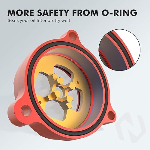 Miniatura 6 de NICECNC Cubierta de filtro de aceite con ventana de observación compatible con Yamaha Raptor 700 YFM700 2015-2023, Raptor 700R YFM700R, 2009-2009