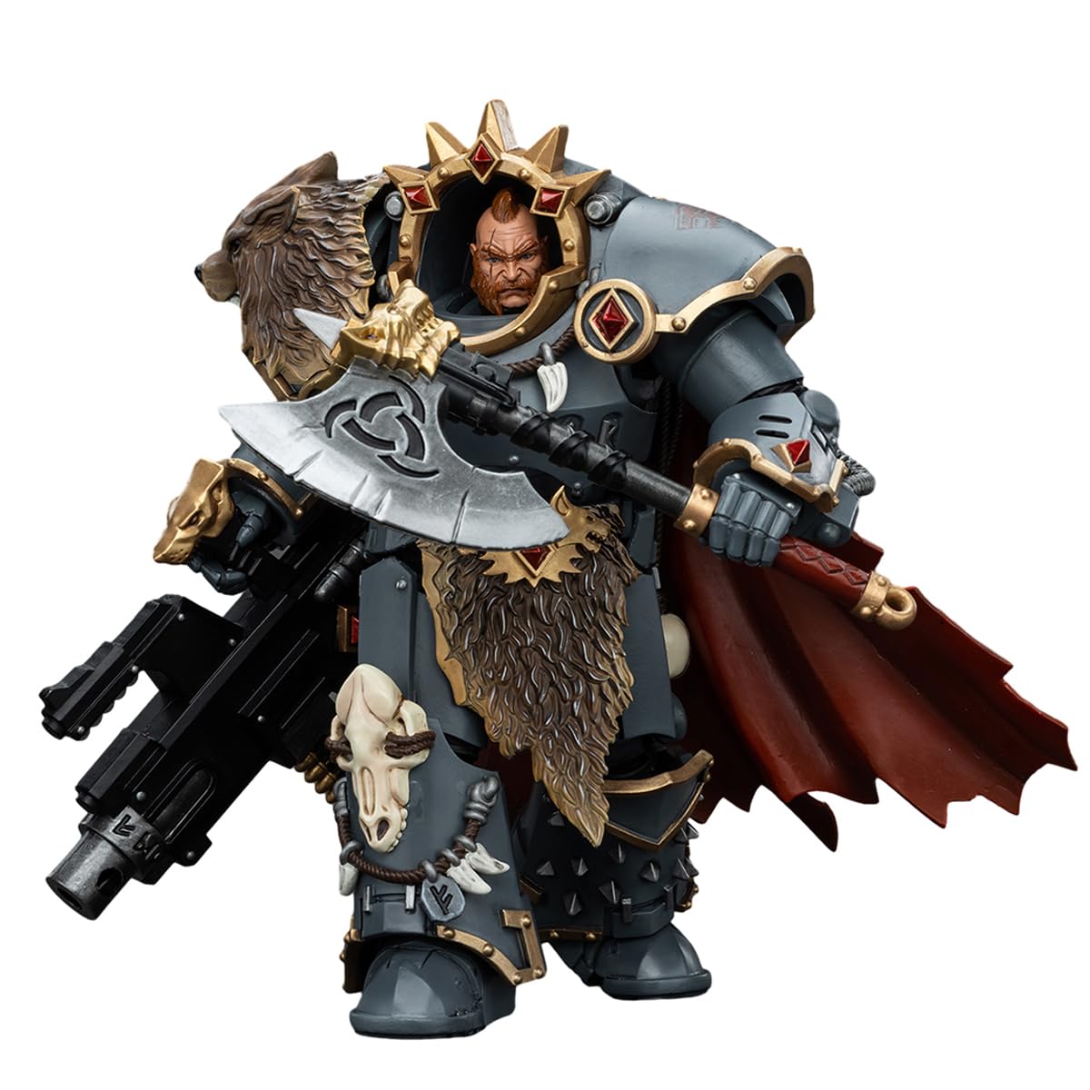 HiPlay JOYTOY Warhammer The Horus Heresy Series, Space Wolves Hvarl Red-Blade JT00140, 1/18 Scale Action Figure - Image 3