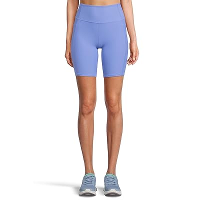 SKECHERS Go Walk Ribbed High Waist 8 inch Bike Shorts Women