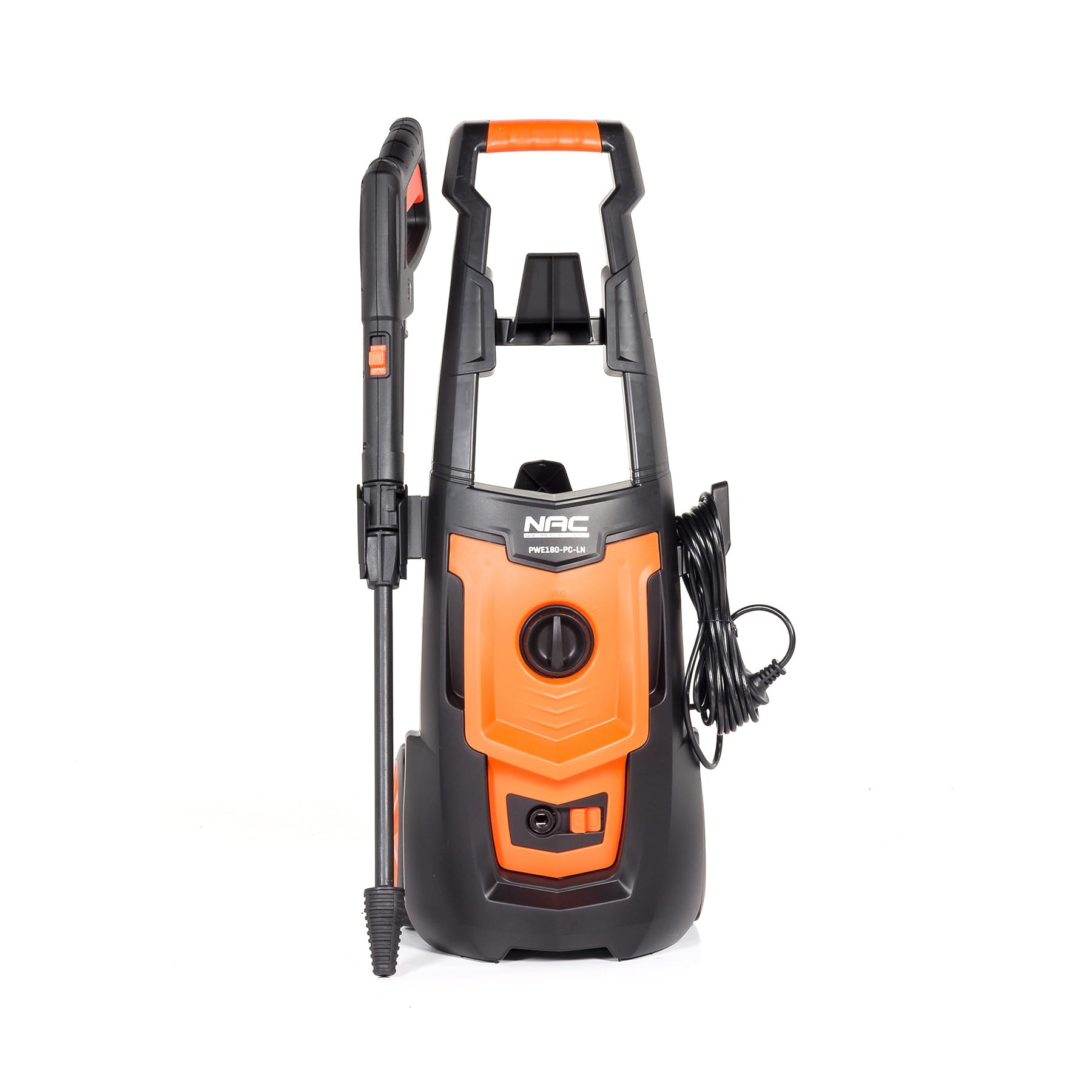 NAC Idropulitrice 1800W 130 bar - Mini Idropulitrice Compatta - Piccola Idropulitrice Portatile (7,4 kg) - Pompa in alluminio 420 l/h con Patio Cleaner per Auto & Giardino NEW AMERICAN CONCEPT