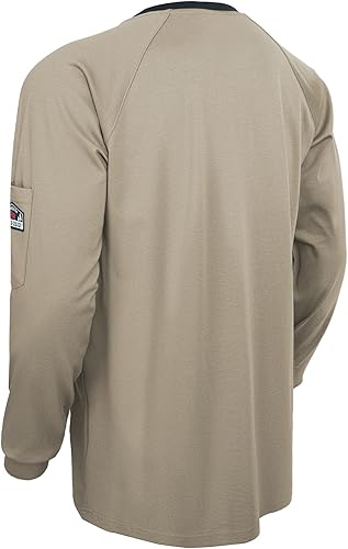 Miniatura 7 de Camisas FR para hombre, NFPA2112, camisas resistentes al fuego, 5.5 onzas, ligeras, de manga larga, camisetas ignífugas