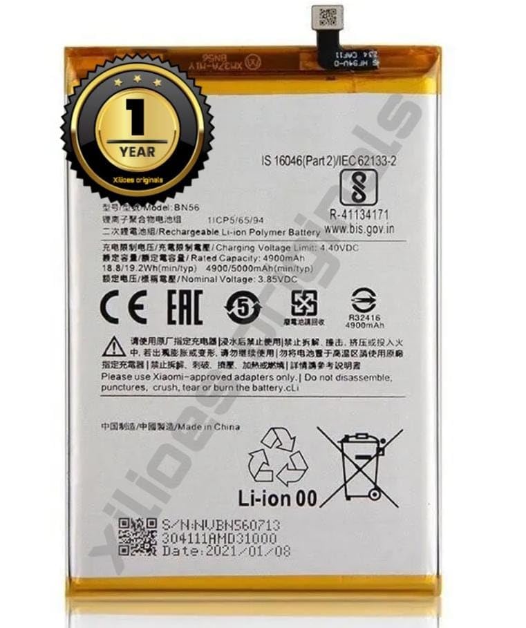 Image of BN56 Battery for Redmi 9A / 9C /Poco M2 PRO Battery with 1 Year Warranty** (B54)