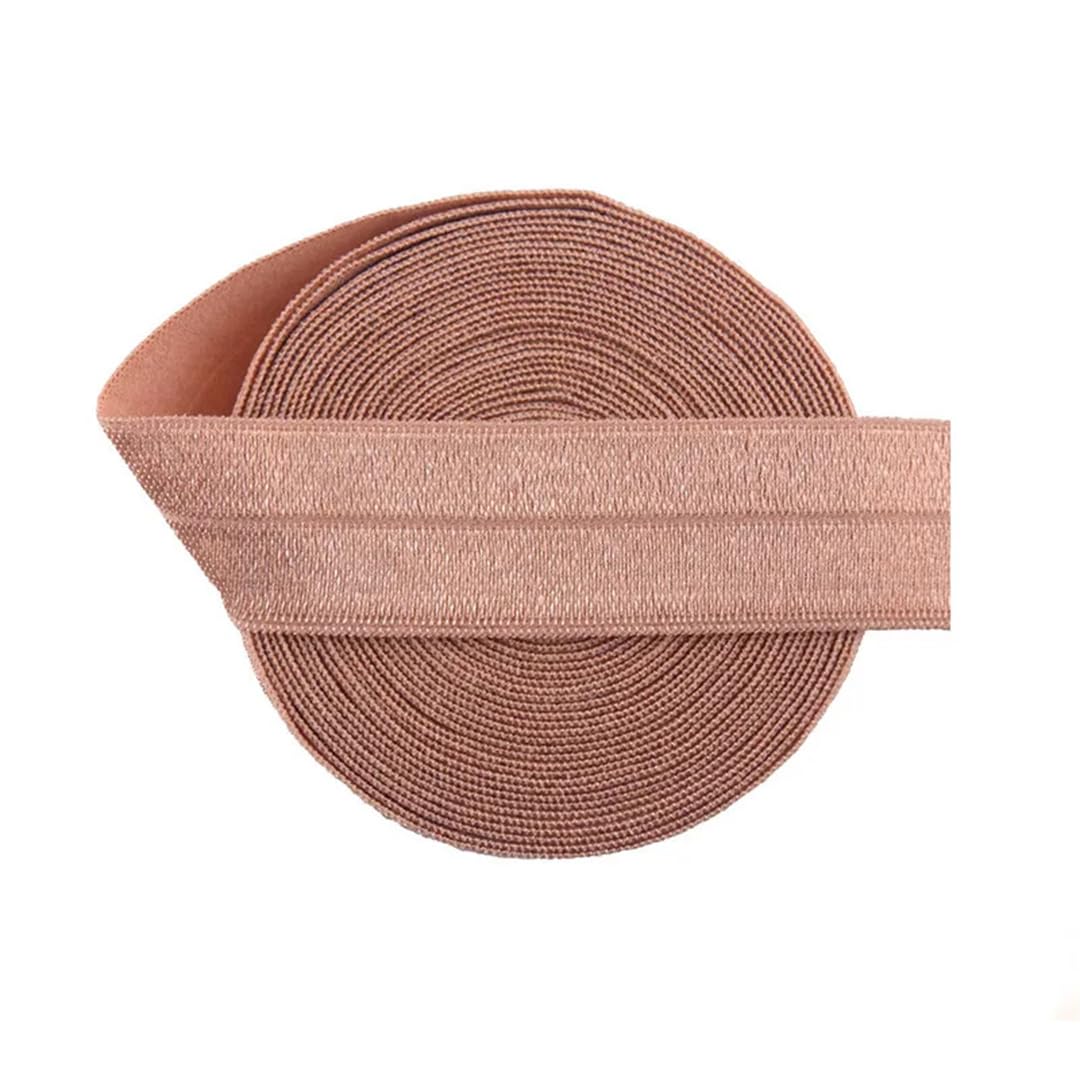 nylon suave goma cintura, Banda elástica de satén de licra, brillante, plegable, de 50 yardas, 3/4", 20 mm, for el pelo, diadema, adorno for costura de vestidos