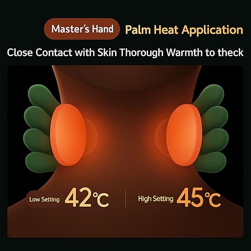 Miniatura 3 de Siasoo - Masajeador de cuello, masajeador biónico de relajación con calor y amasado 4D, masajeador eléctrico Shiatsu de espalda y hombros