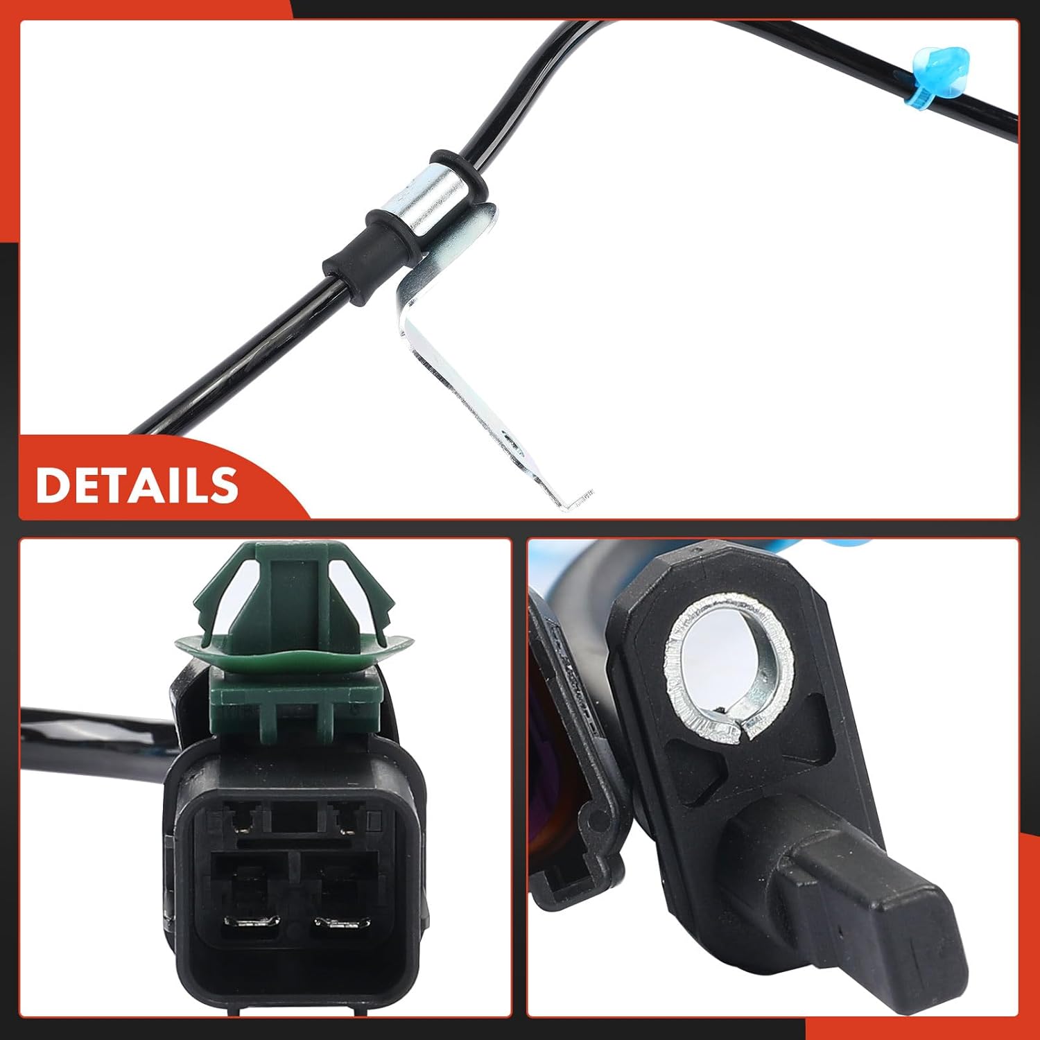 A-Premium Rear Left ABS Wheel Speed Sensor Compatible with Honda HR-V HRV 2016 2017 2018 2019 2020 AWD - Rear Driver Side