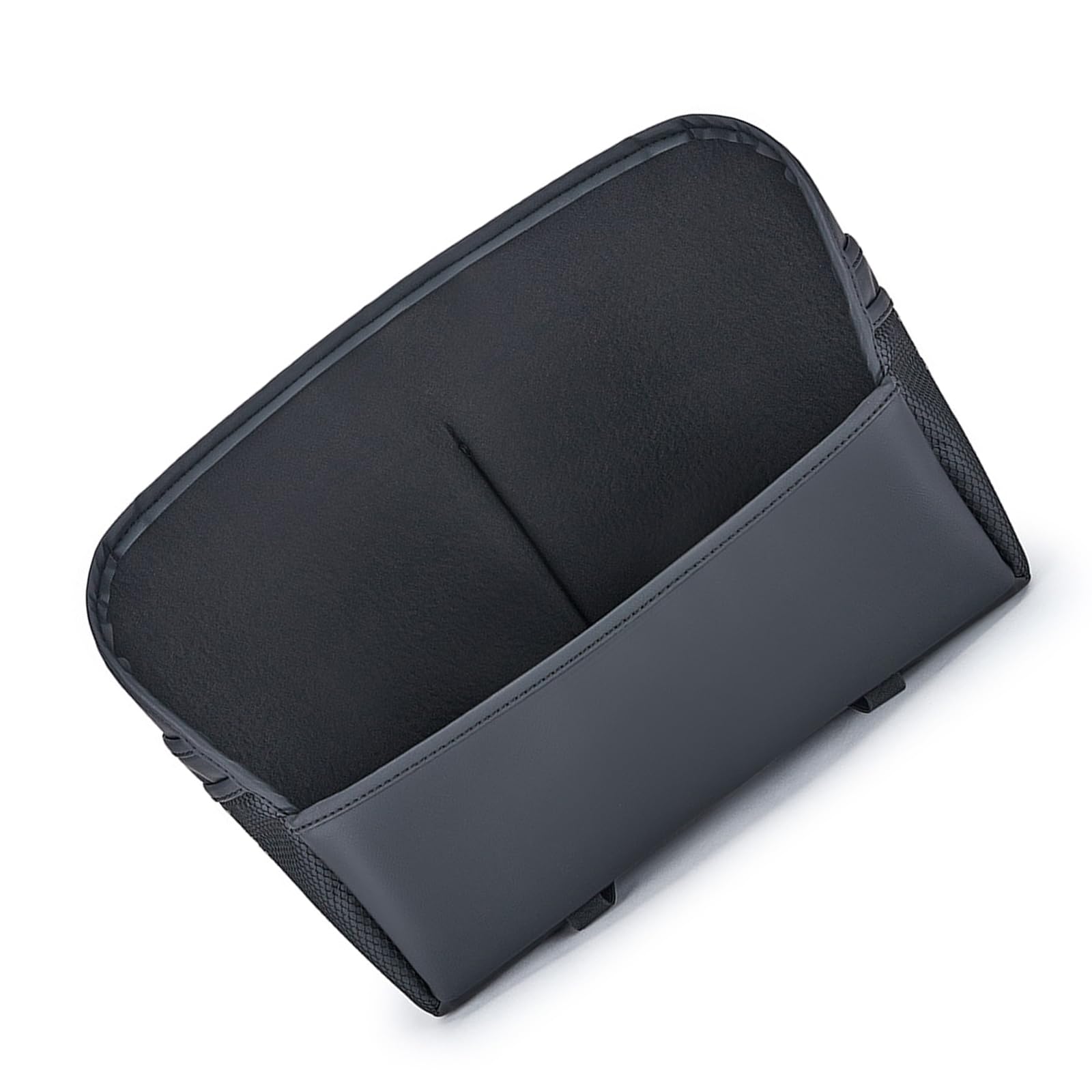 Hsioluted Car Handbag Holder Between Seat PU Leather Large Capacity Car Purse Holder Automotive Consoles & Organizers Storage Bags Center Console
