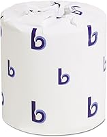 Boardwalk 6145 2-Ply Standard Toilet Paper, 500 Sheets/Roll, 96 Rolls/Carton - Soft, Absorbent, Economical Bulk Tissue