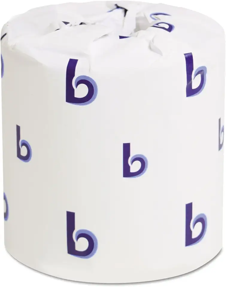 Boardwalk 6145 Bathroom Tissue, Standard, 2-Ply, White, 4 X 3 Sheet, 500 Sheets/roll, 96/Carton, 1 Count (Pack of 1)