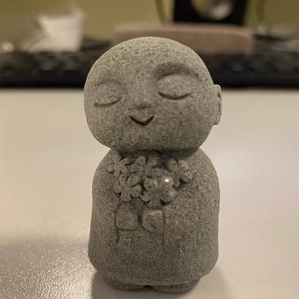 Amazon.co.jp: 癒しのお地蔵さん 置物 みかげ石 かわいい 御影石のお