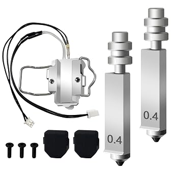 2PK 0.4MM Nozzle +1PC Hotend Heating Assembly Kit for Kobra X
