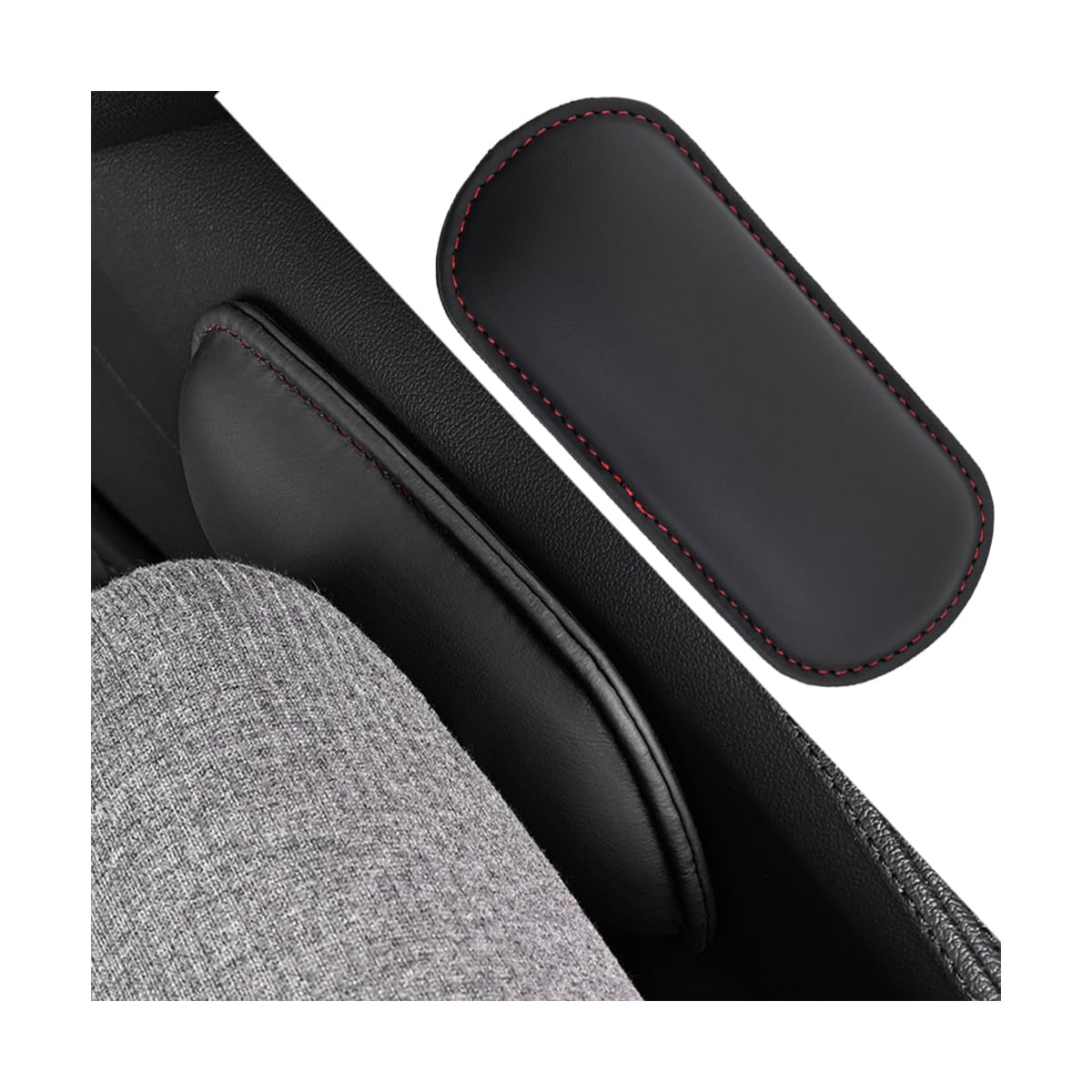 Mandark Car Knee Cushion Pad, Leather Memory Foam Vehicle Door Armrest - View #8