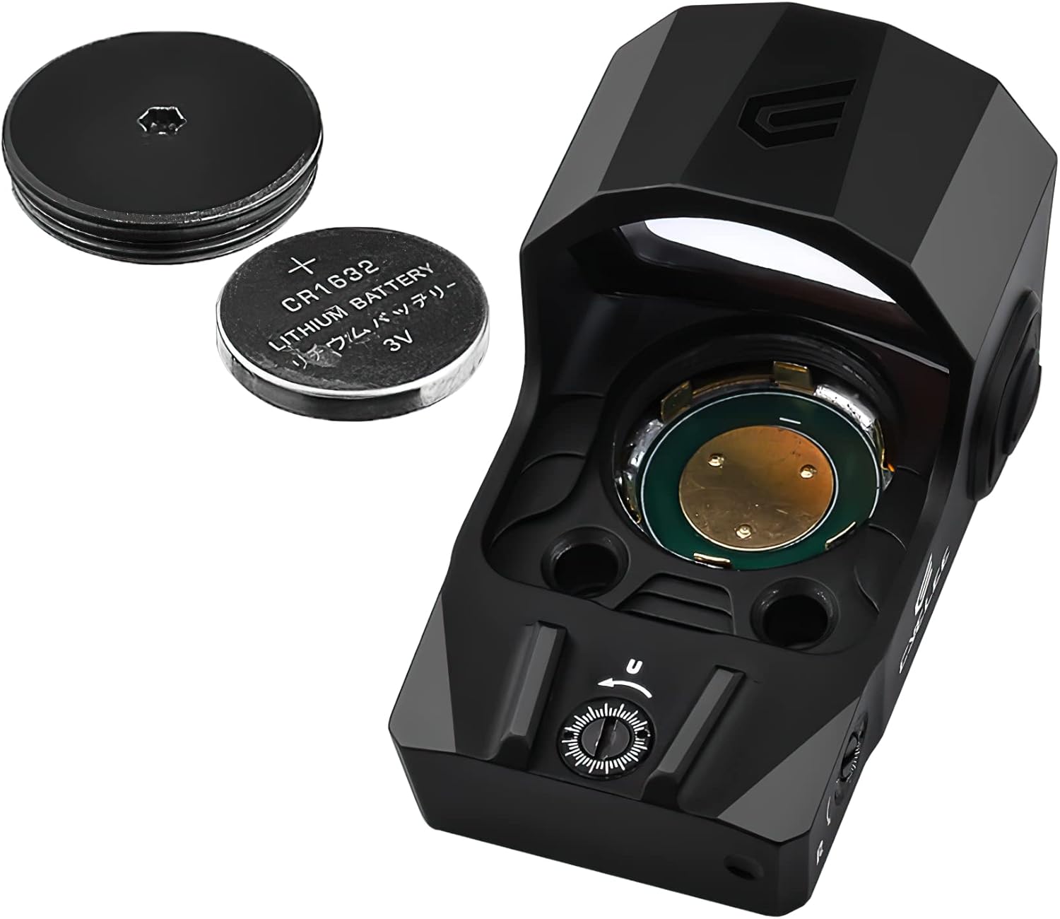 Cyelee Larger Lens Shake Awake Red Dot Sight for Pistol, Micro 3 MOA Reflex Sight for Doctor Cut(Calf X1)