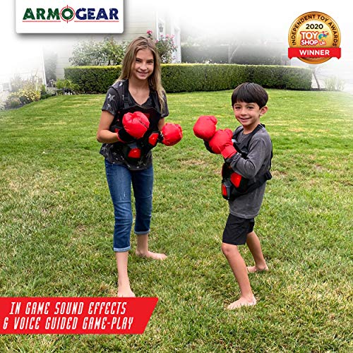Armogear Electronic Boxing Toy For Kids | Interactive Boxing Game With 3 Play Modes, Includes 2 Pairs Boxing Gloves | Cool Toy For Teen Boys | Sports Toy For Kids Boys & Girls, Ages 8 Years + #TOP2
