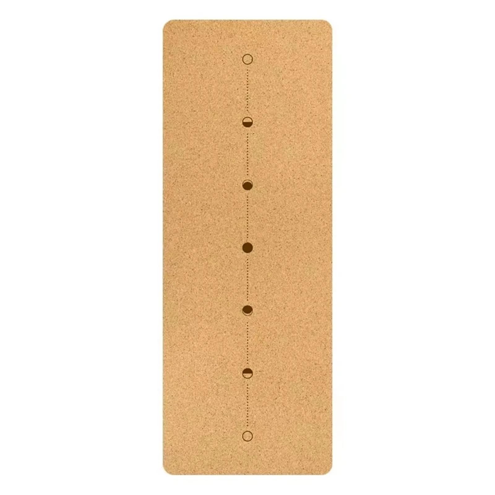Tappetino Yoga Tappetino yoga in sughero TPE con linea di posizione, cuscinetto antiscivolo, esercizi, dimensioni 183 cm x 68