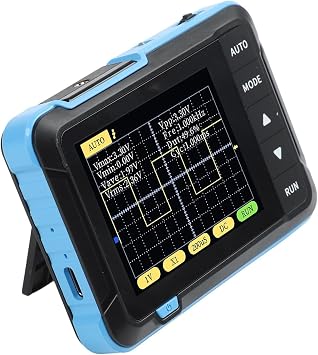 DSO152 Handheld Digital Oscilloscope 200kHz 2.5MSa/s 2.8 LCD, One-Button Auto Mode, 400V Input, Portable for Education & Maintenance(Standard)