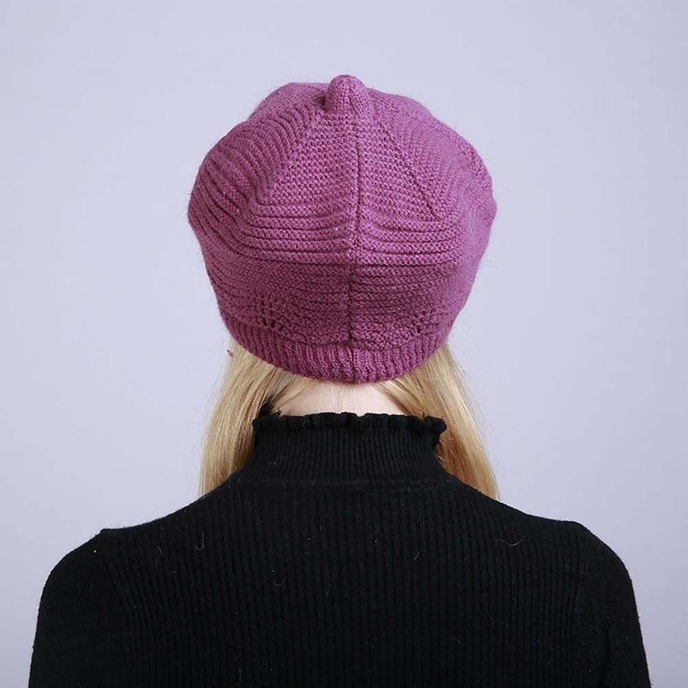 Sombrero de Invierno Tejido Acrílico para Suave y Cálido para Frío