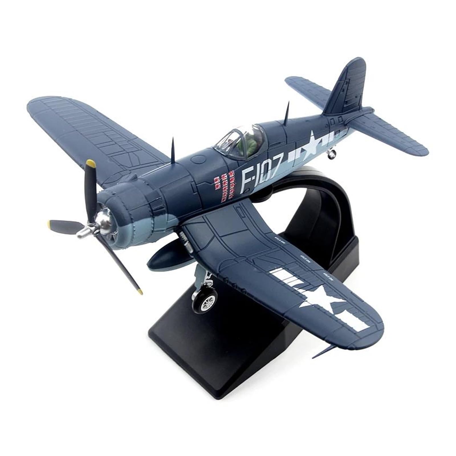 Maquette d'avion F4U-1A Pirate Fighter AMER pour une décoration de bureau vintage et élégante