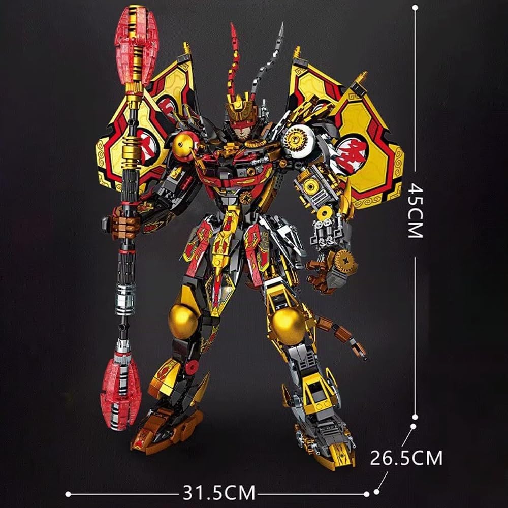 JOMIOD Wukong Mecha Bausteine Bausatz, 1260+ Klemmbausteine Technik Mech Figure Modellbausatz, MOC Konstruktionsspielzeug Geschenk für 16+ Jahre Jungen und Erwachsene