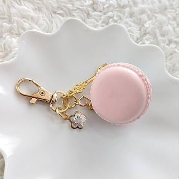 猫　マカロン　フェイクスイーツ　キーホルダー　グリーン　シェイカーキーホルダー 1d00a955be3aa396b6ef137c615a8d