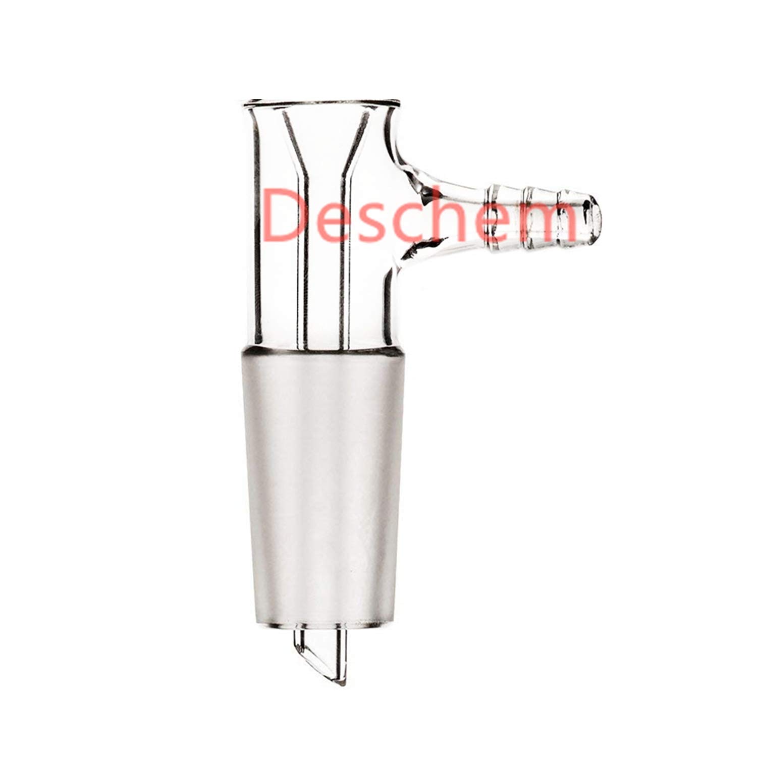 24/40 - Embudo de filtrado de vidrio con frita fina serrada al vacío para laboratorio de tubulación borosilicato