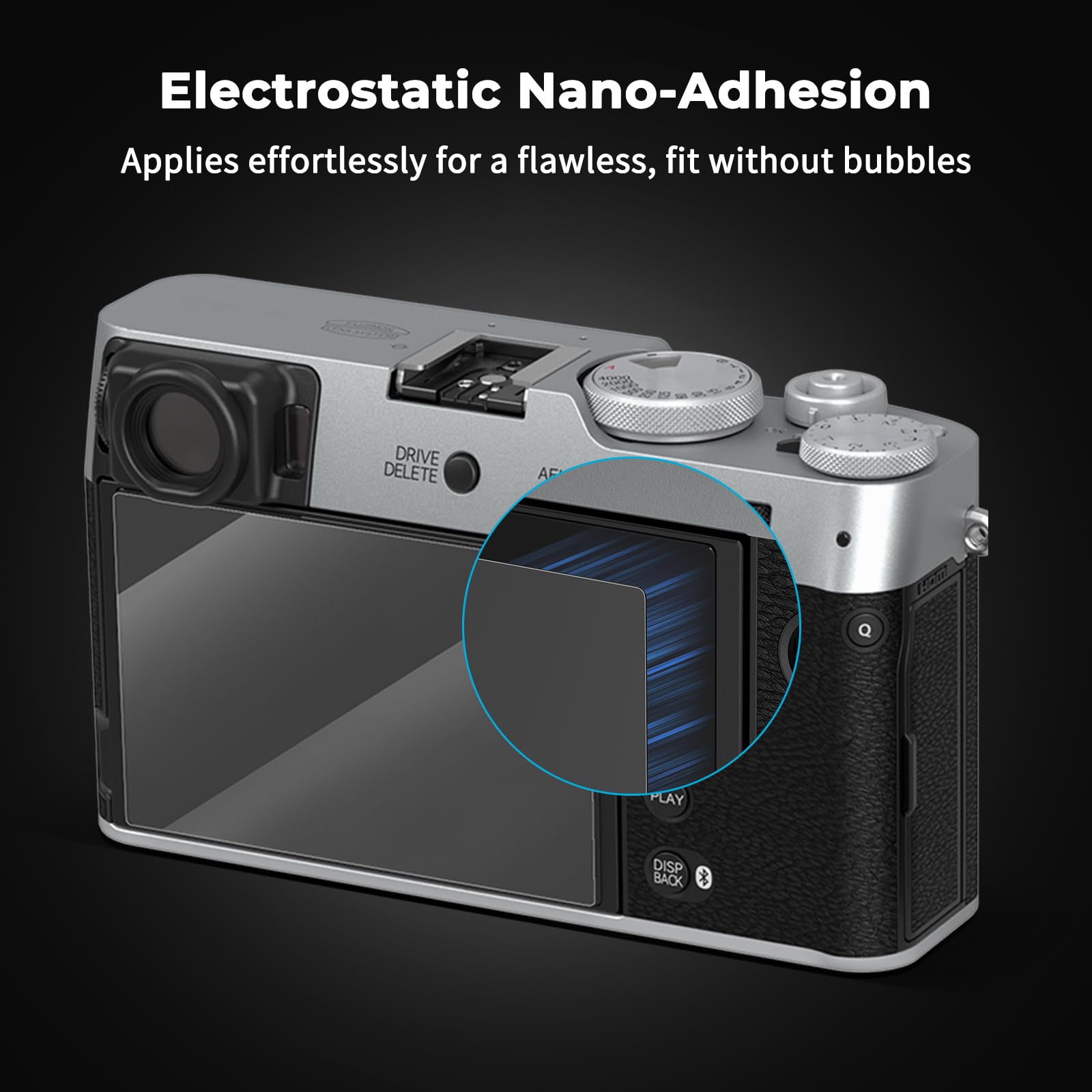 SMALLRIG Zestaw 3 folii ochronnych do FUJIFILM X100VI / X100V / X-E4 / X-T4 / X-T5 i RICOH GR IV, ultracienka powłoka ze szkła hartowanego o grubości 0,3 mm, zaokrąglone krawędzie 2.5D - 5803