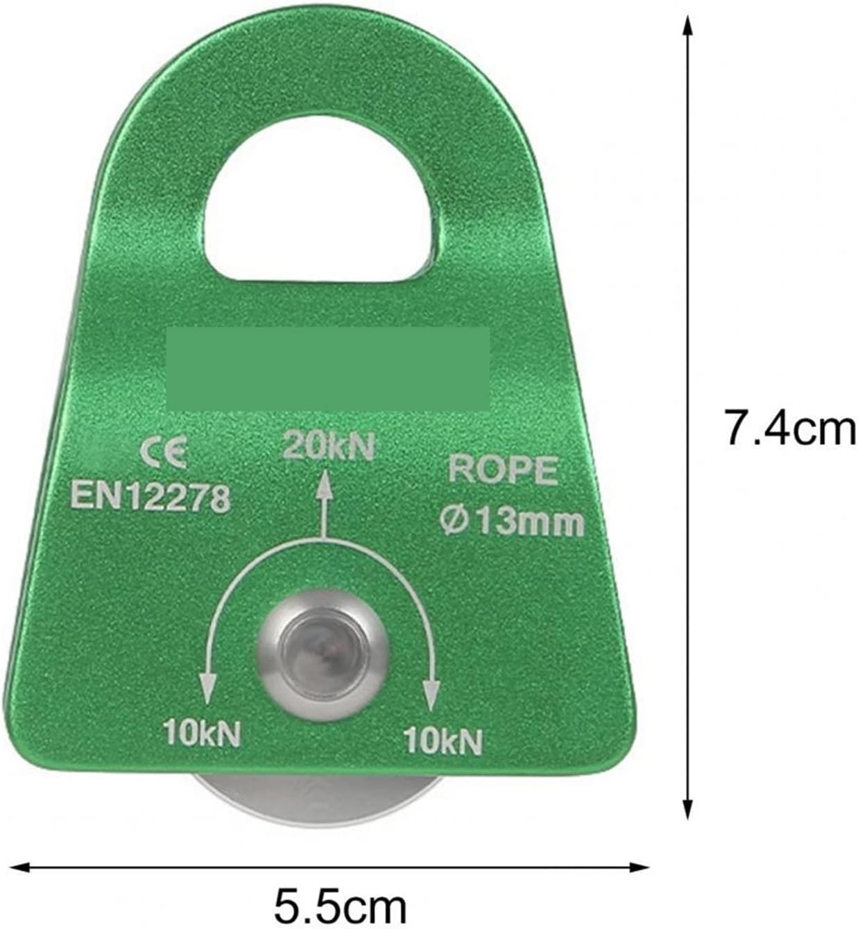 INLIMA Pulley Pulley Climbing High Stability Strong Bearing Capacity Single Fixed Rope Climbing Survival Equipment Tool for Overhead Crossing (Color : Purple)