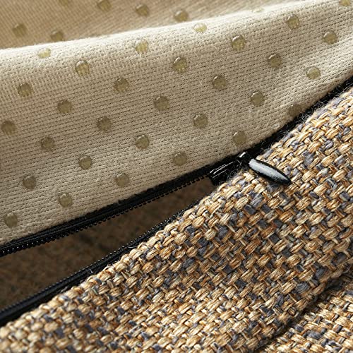 Tromlycs U Shaped Kitchen Chair Seat Cushion Pad For Dining Room Chairs With Ties 15X16 Inches Burlap Linen #TOP4