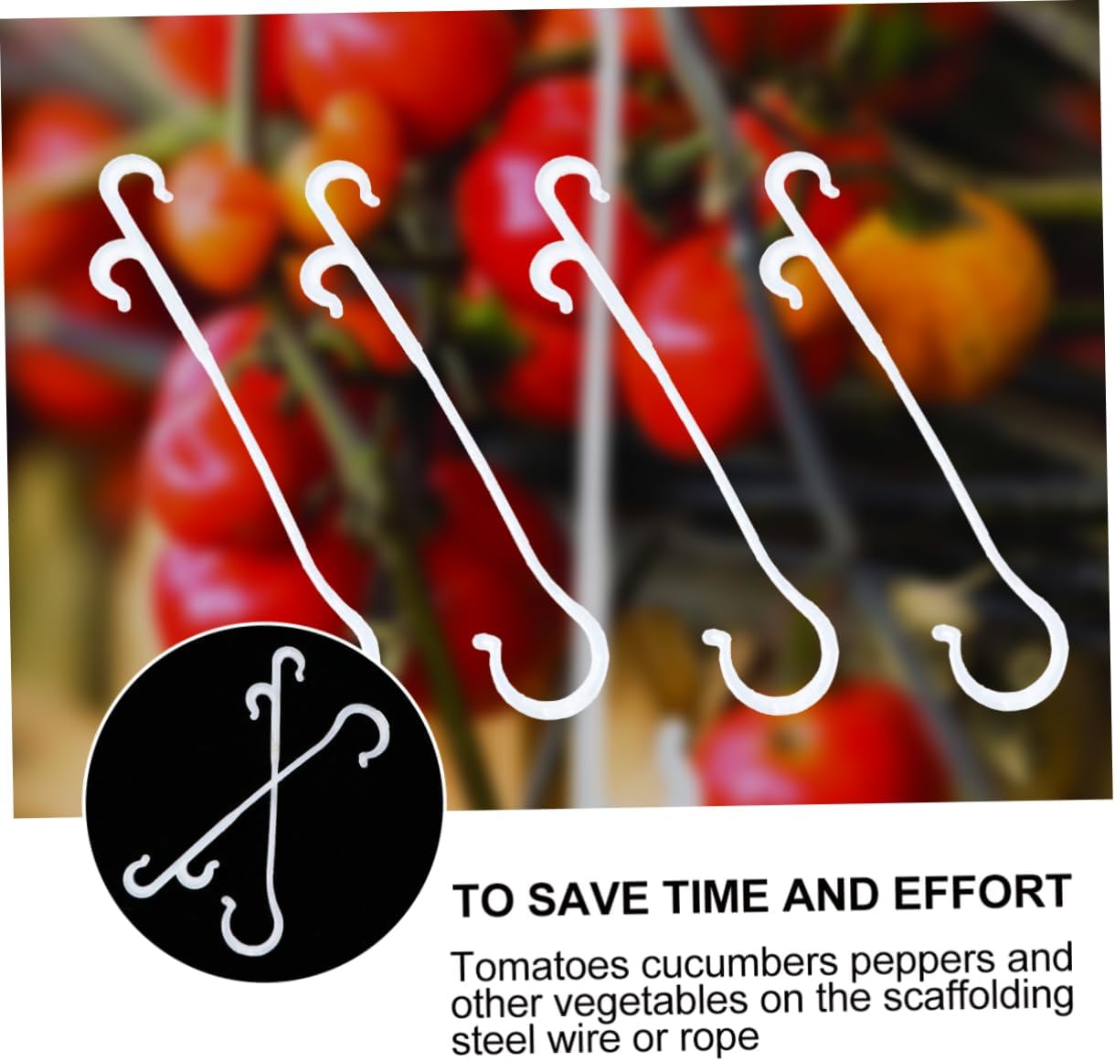 850pcs Plant Support Cage Hanger Bracket Clips Trellis Tomato Supports Plant Hanging Supplies