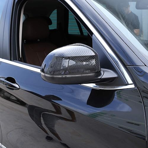 Miniatura 4 de CHEYA Cubierta de tapa de espejo retrovisor exterior ABS para BMW X5 F15 G05 2014-2019, X7 G07 2019 (negro)