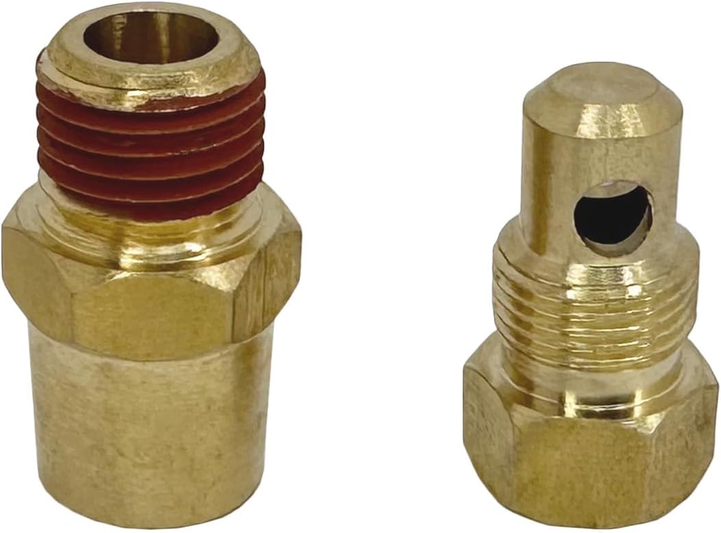 A.A Manifold Engine Block Drain Plug Kit Replacement for MerCruiser Quicksilver Sterndrive - 82745, 18-4218, 22-16951T1, 22-16951A1, 22-16951Q1 (2 Pack), Gold, Red