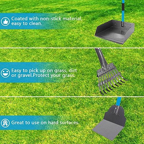 Ccaatvg Extra Large Dog Pooper Scooper For Large Medium Small Dogs Metal Pet Pooper Scooper For Yard With Lightweight Long Handle Rake Tray Spade Heavy Duty (Extra Large) #TOP5