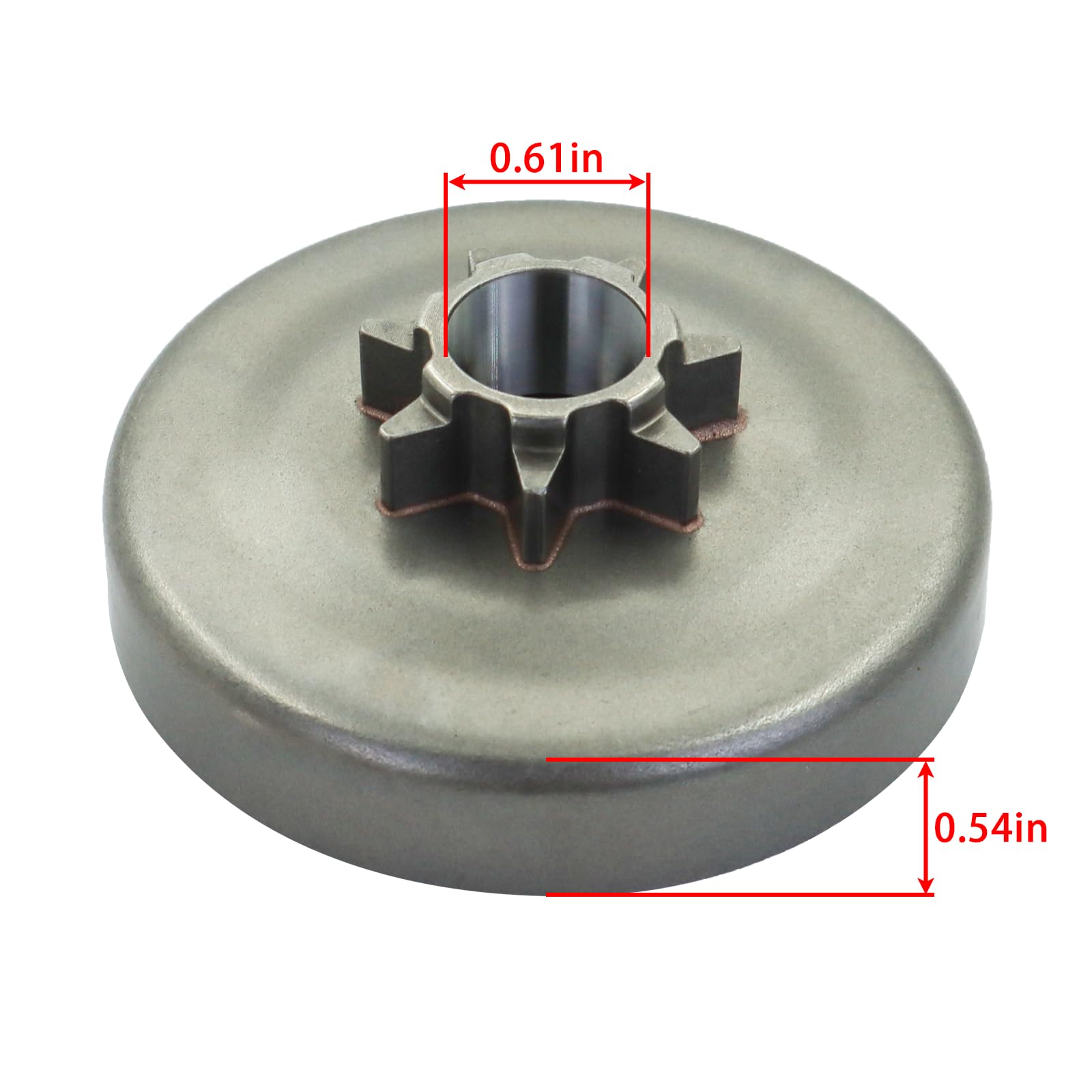 Conjunto de embrague de .325 x 7 para motosierras Husqvarna 340 345 350 445 450 con tambor de embrague, piñón de bomba, pistón de bomba, repalce de resorte de embrague # 3503815901, 503873071,