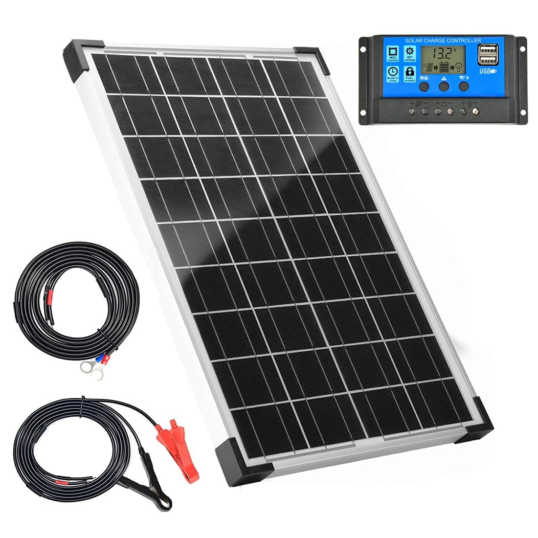 20W 12V Solarpanel‑Kit