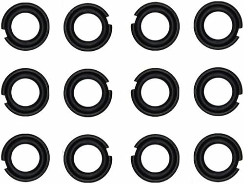 12 juegos de anillos de retención de impacto de 38 pulgadas, clip de anillo de retención de enchufe de accionamiento cuadrado con junta tórica o