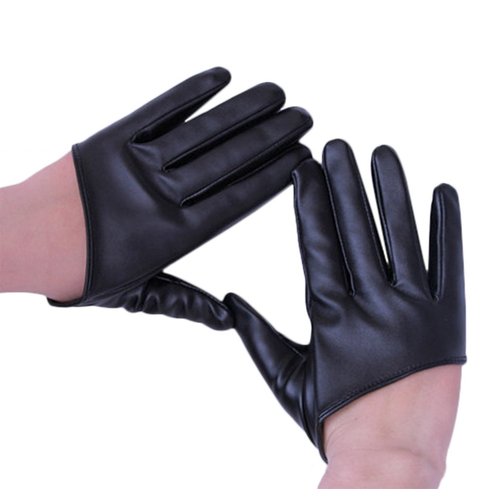 Eli Fashion(TM) Men's Faux Leather Half Palm Dancing Rock Gloves