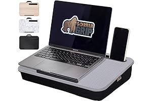 Gorilla Grip Laptop Lap Desk with Phone Holder - Pillow Cushion Desks...