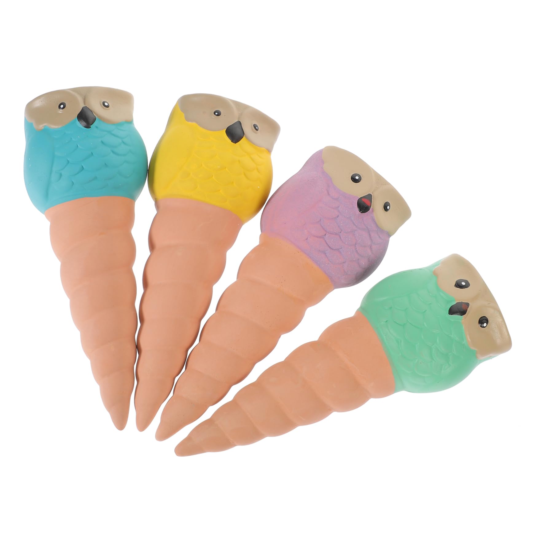 ibasenice 4pcs Drip Irrigation Plant Watering Devices Self Watering Stakes for Plants Cleaning Brush