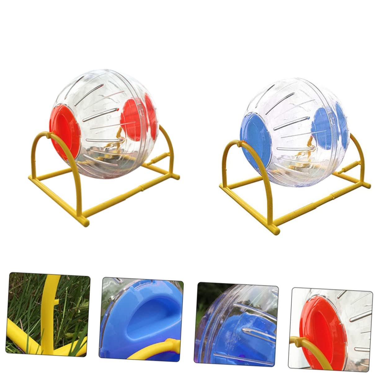 2 Stück Hamster Laufball für Kleintiere und Langlebig für Hamster und Fördert Bewegung und Gesundheit