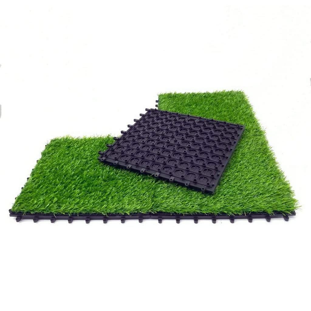 Gazon 12"x12" carreaux de gazon haute densité décor jardin