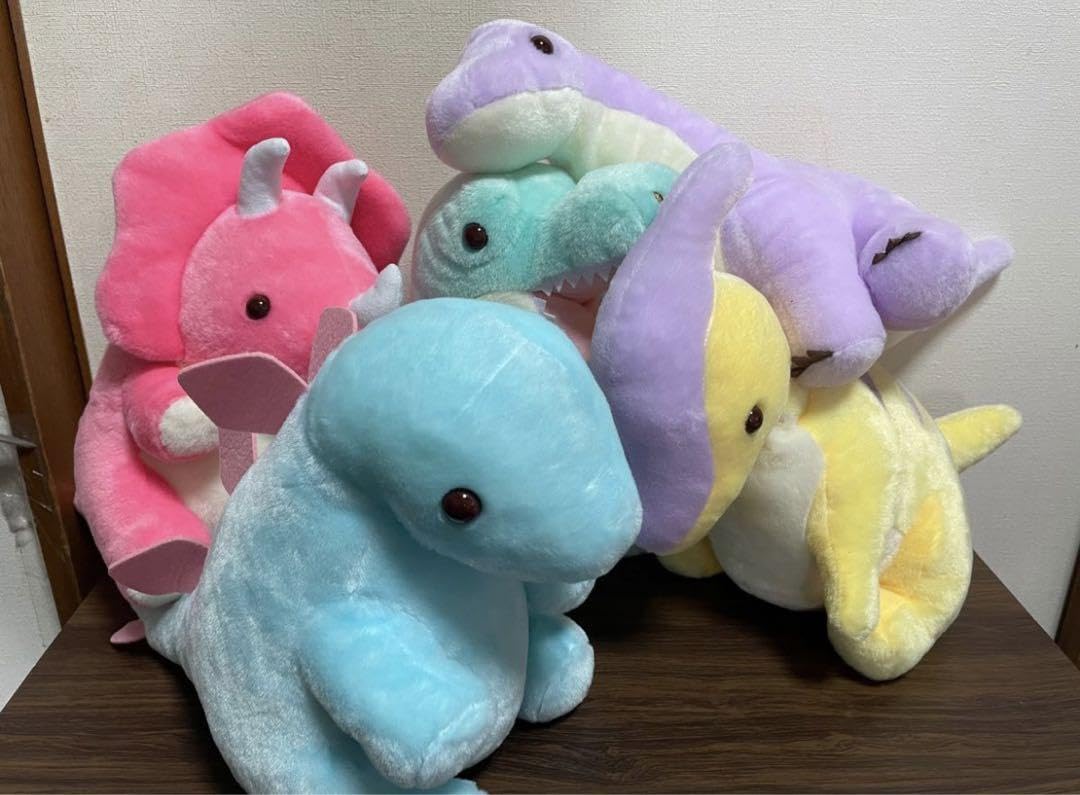 恐竜時代 ぬいぐるみ　パステルカラー　ラウンドワン　プライズ Amazon.co.jp: 恐竜時代 ぬいぐるみ パステルカラー ラウンド