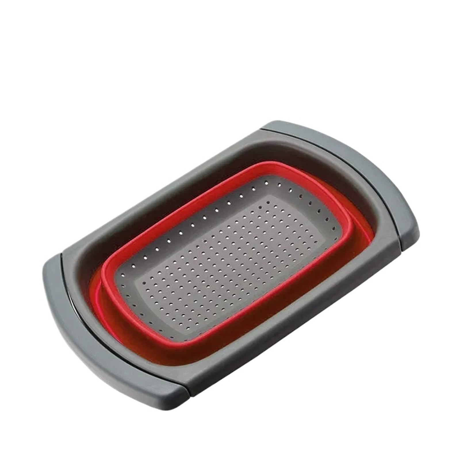 WZPTLKIBAD Collapsible Rectangular Silicone Drain Basket Strainer