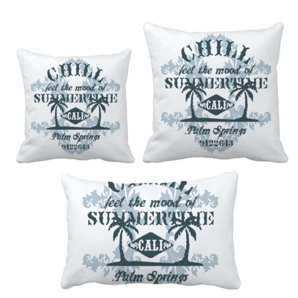 Coussin plage et cocotier imprimé pour créer une ambiance déco de salon