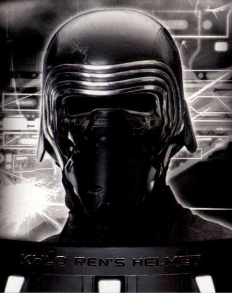 2018 Topps Star Wars The Last Jedi Series 2 Items and Artifacts #IA-13 Kylo Ren's Helmet Collectible Movie Trading Card