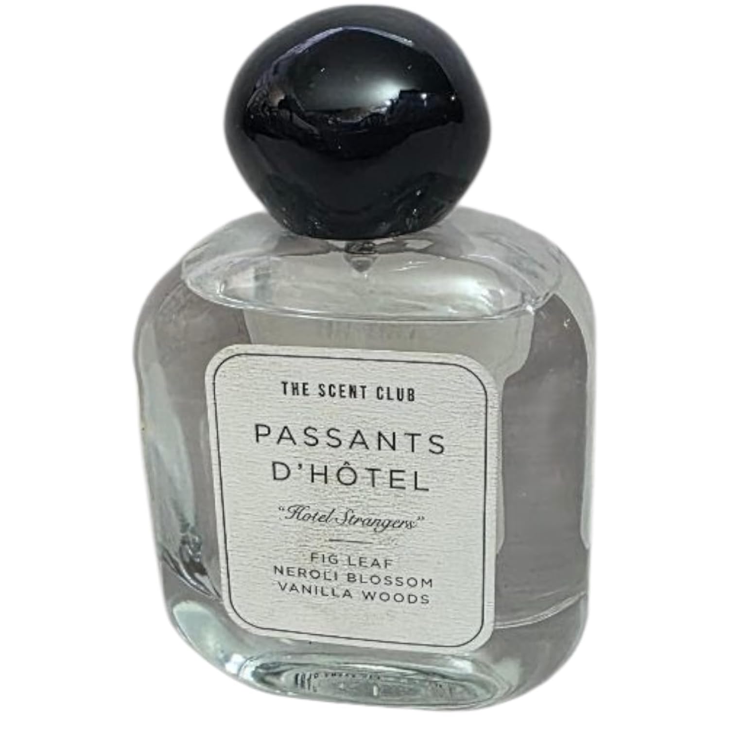 The Scent Club Passants D'hotel Hotel Strangers Eau De Parfum With Notes Fig Leaf, Neroli Blossom, Vanilla Woods 3.4 fl oz Unboxed