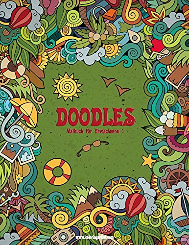 Doodles Malbuch für Erwachsene 1 (German Edition)